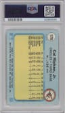 Cal Ripken Jr. from the 1982 Fleer set graded by PSA and given an overall grade of 7.