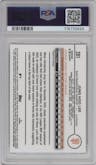 Jung Hoo Lee from the 2024 Topps Chrome set featuring a X-Fractor parallel graded by PSA and given an overall grade of 10.