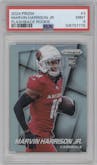 Marvin Harrison Jr. from the 2024 Panini Prizm set graded by PSA and given an overall grade of 9.