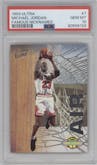 Michael Jordan from the 1993-94 Fleer Ultra set graded by PSA and given an overall grade of 10.