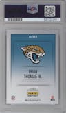 Brian Thomas Jr. from the 2024 Panini Instant NFL set graded by PSA and given an overall grade of 10.