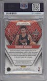 Toumani Camara from the 2023-24 Panini Phoenix set featuring a Yellow parallel graded by PSA and given an overall grade of 9.