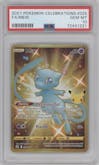 Mew from the 2021 Pokemon SWSH set graded by PSA and given an overall grade of 10.