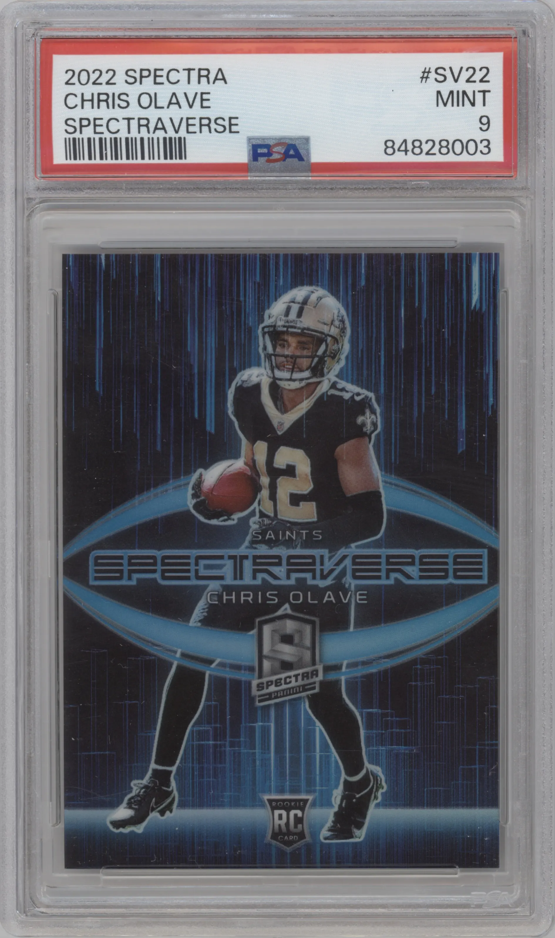 2022 Panini Spectra Spectraverse Chris Olave PSA 9