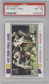 AFC Semi-Final Game from the 1973 Topps set graded by PSA and given an overall grade of 8.