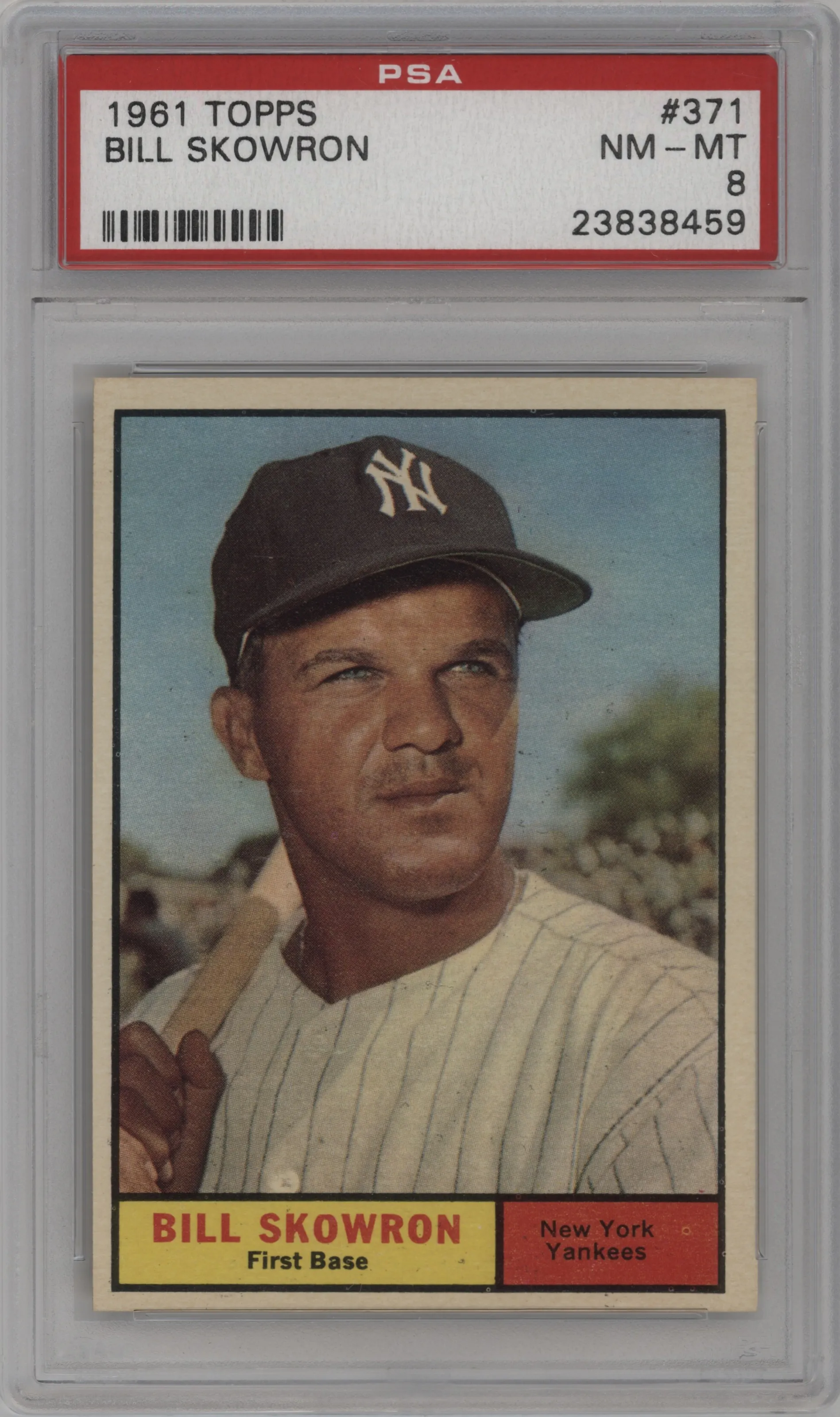 1961 Topps Bill Skowron #371 PSA 8
