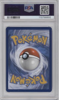 Mimikyu VMAX from the 2022 Pokemon SWSH set graded by PSA and given an overall grade of 10.