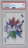 Amon-Ra St.Brown from the 2024 Panini Prizm set graded by PSA and given an overall grade of 9.