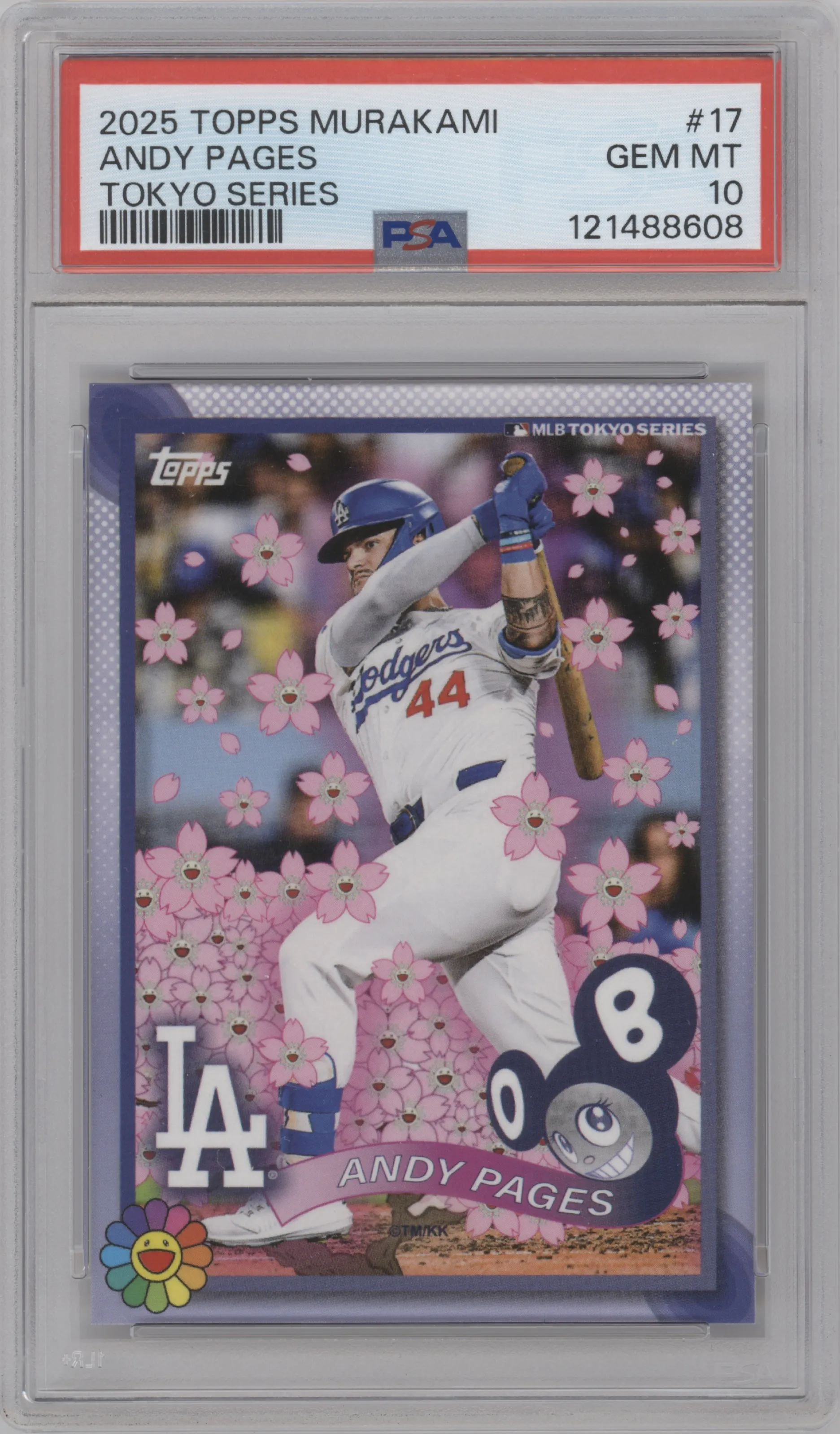 2025 Topps MLB World Tour Tokyo Series Takashi Murakami Complex Exclusive Andy Pages PSA 10