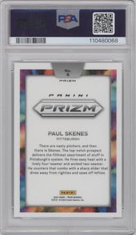 Paul Skenes from the 2024 Panini Prizm set graded by PSA and given an overall grade of 9.