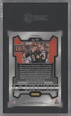 Joe Burrow from the 2023 Panini Prizm set featuring a Red Sparkle parallel graded by SGC and given an overall grade of 10.