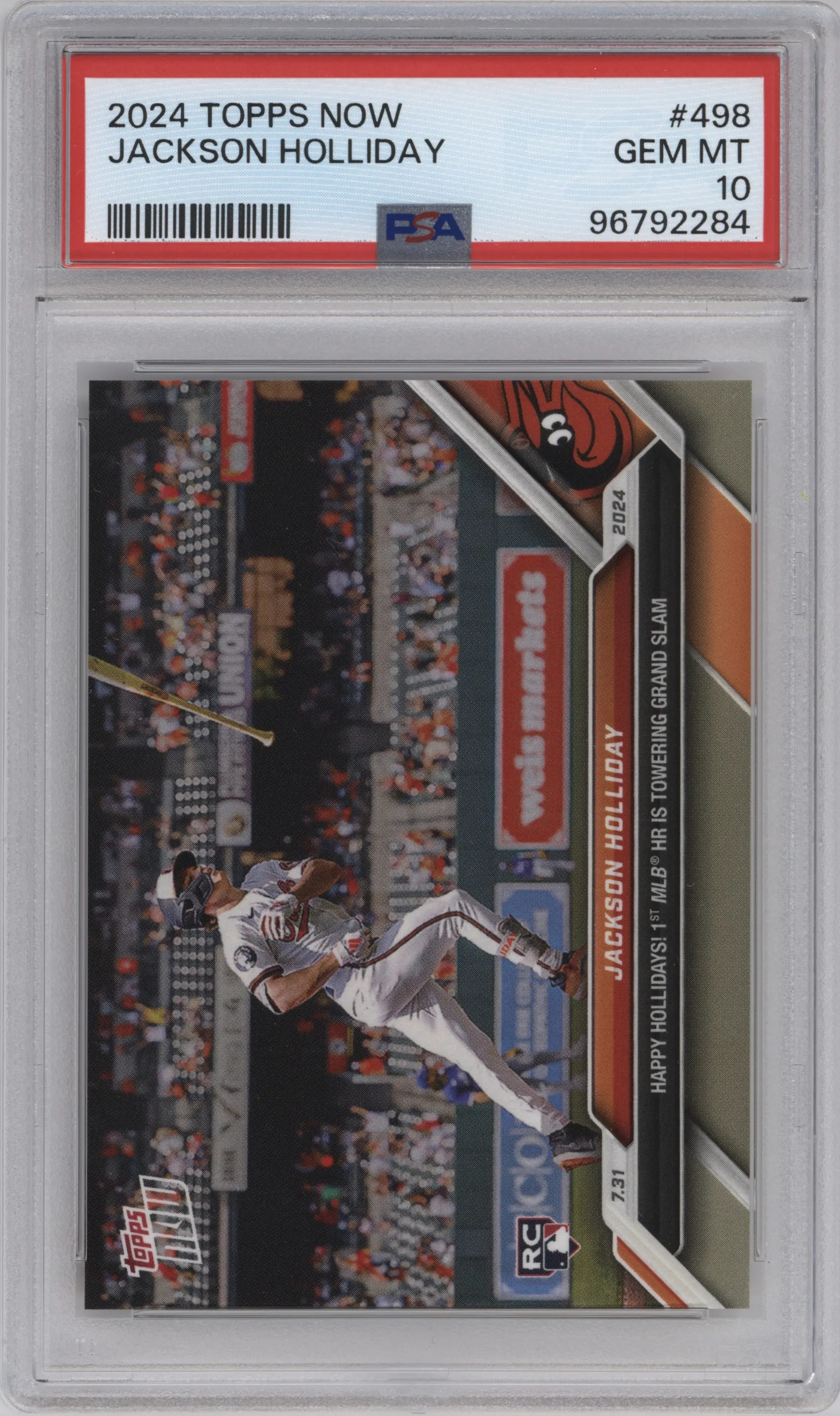 2024 Topps Now Jackson Holliday PSA 10