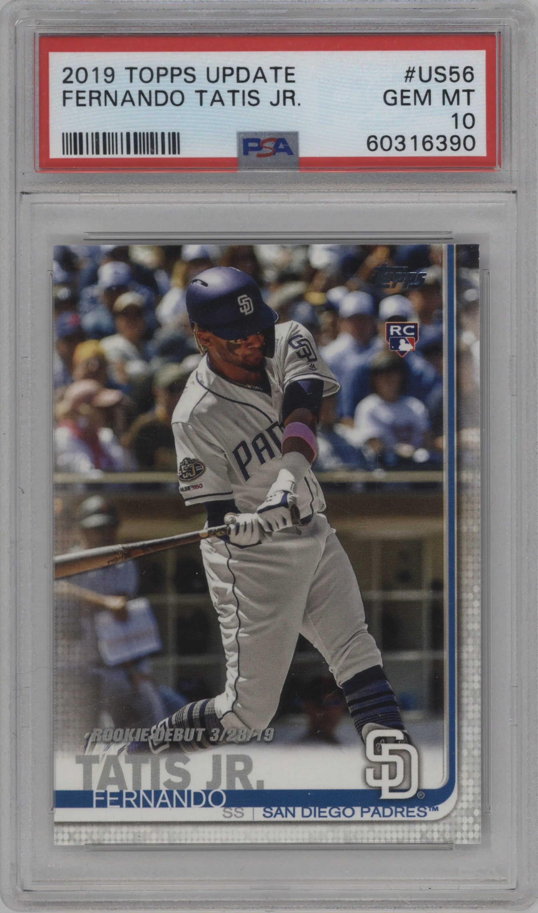 2019 Topps Update Fernando Tatis Jr. PSA 10
