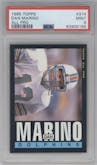 Dan Marino from the 1985 Topps set graded by PSA and given an overall grade of 9.