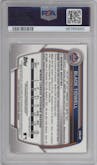 Blade Tidwell from the 2023 Bowman Chrome set graded by PSA and given an overall grade of 10.