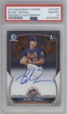 Blade Tidwell from the 2023 Bowman Chrome set graded by PSA and given an overall grade of 10.