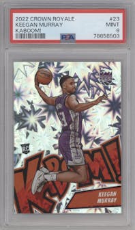 Keegan Murray from the 2022-23 Panini Crown Royale set graded by PSA and given an overall grade of 9.