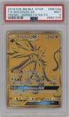 Solgaleo GX from the 2019 Pokemon S&M  set featuring a Hidden Fates PC parallel graded by PSA and given an overall grade of 9.
