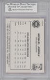 Michael Jordan from the 1986 Star Michael Jordan set graded by Beckett and given an overall grade of 8.