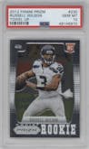 Russell Wilson from the 2012 Panini Prizm set graded by PSA and given an overall grade of 10.