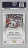 Russell Wilson from the 2012 Panini Prizm set graded by PSA and given an overall grade of 10.