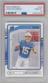 Ladd McConkey from the 2024 Donruss set graded by PSA and given an overall grade of 10.