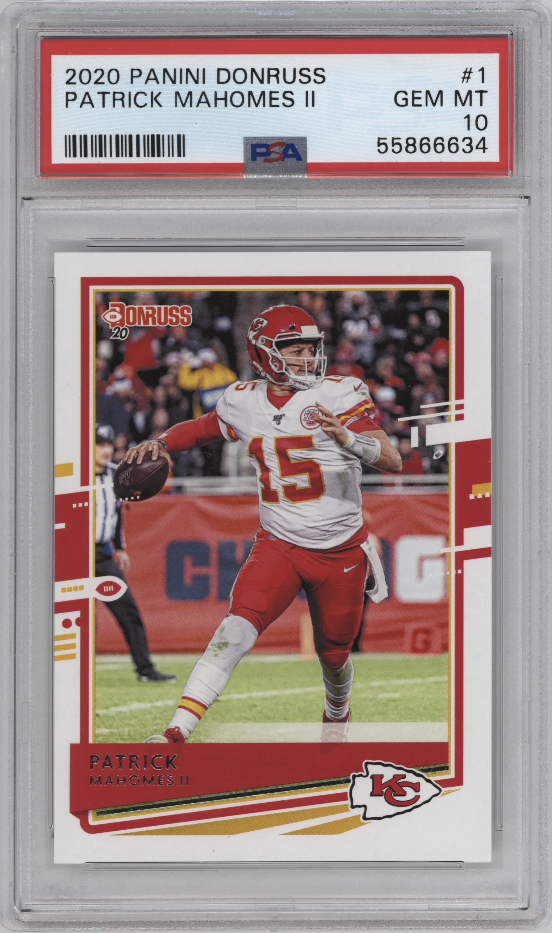 2020 Panini Donruss Patrick Mahomes II #1 PSA 10