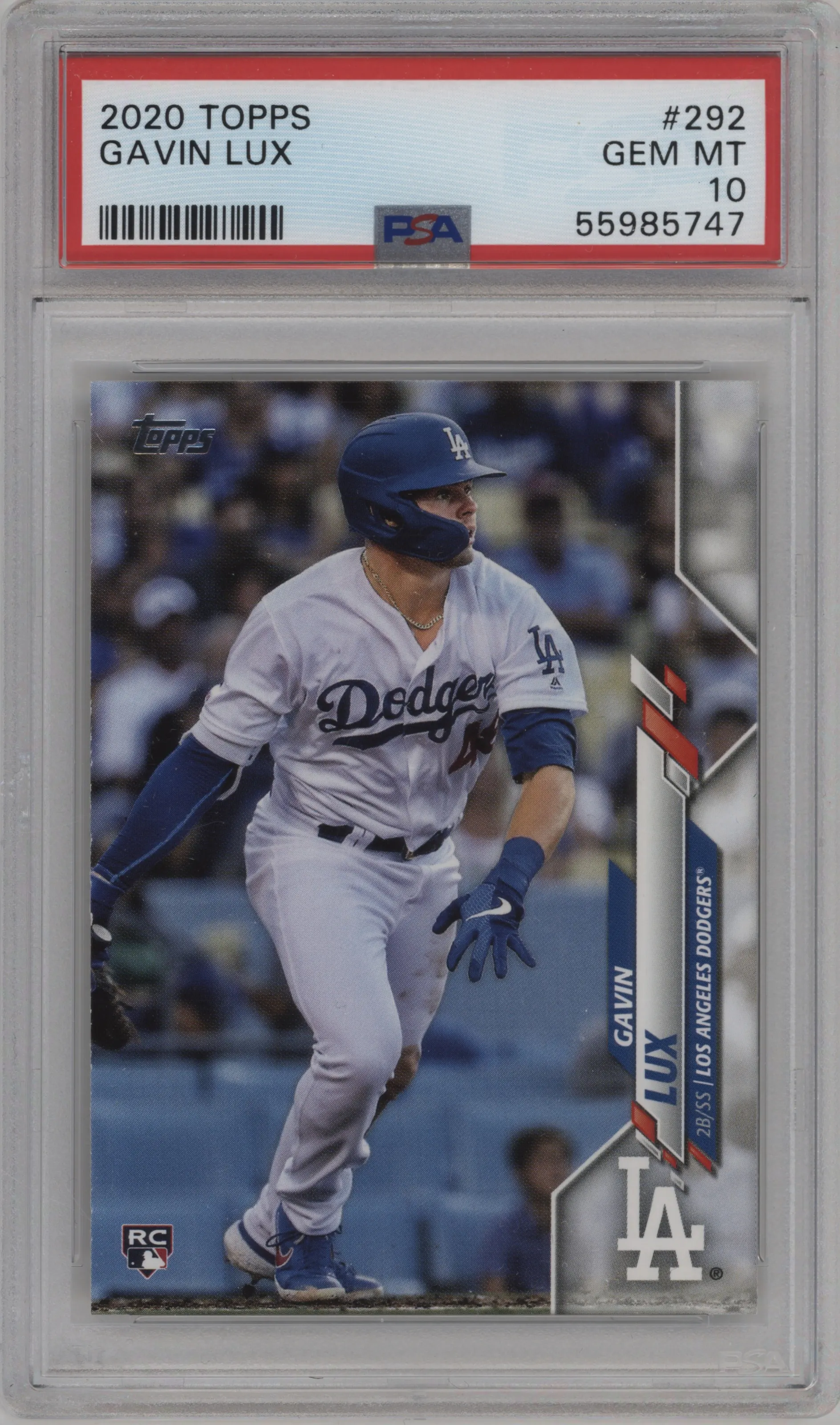 2020 Topps Series 1 Gavin Lux PSA 10