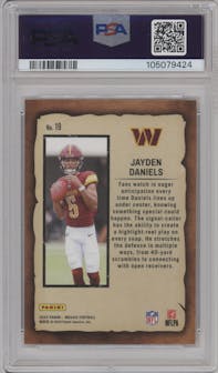 Jayden Daniels from the 2024 Panini Mosaic set graded by PSA and given an overall grade of 10.