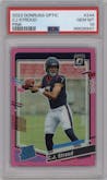 C.J. Stroud from the 2023 Donruss Optic set featuring a Pink parallel graded by PSA and given an overall grade of 10.