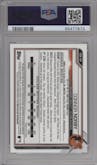 Connor Norby from the 2021 Bowman Draft set graded by PSA and given an overall grade of 10.