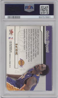 Kobe Bryant	 from the 2000-01 Fleer Futures set graded by PSA and given an overall grade of 9.