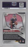 Michael Penix Jr. from the 2024 Panini Prizm set featuring a Silver Prizm parallel graded by PSA and given an overall grade of 9.