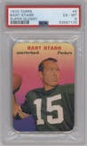 Bart Starr from the 1970 Topps set graded by PSA and given an overall grade of 6.