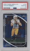 Justin Herbert  from the 2020 Panini Absolute set graded by PSA and given an overall grade of 10.