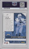 Justin Herbert  from the 2020 Panini Absolute set graded by PSA and given an overall grade of 10.