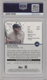 Babe Ruth from the 2023 Topps Pristine set featuring a Refractor parallel graded by PSA and given an overall grade of 10.