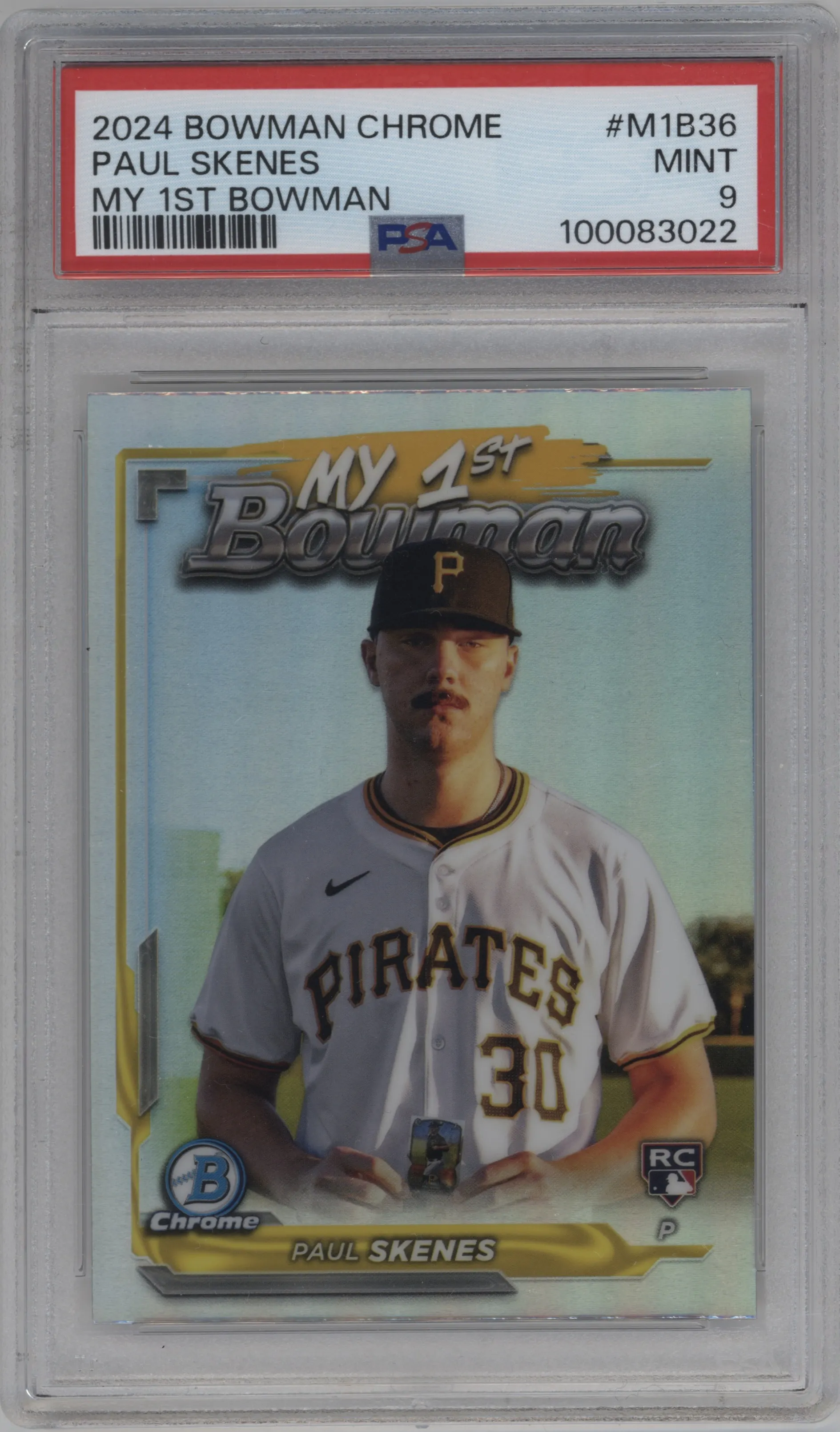 2024 Bowman Chrome My 1st Bowman Paul Skenes PSA 9