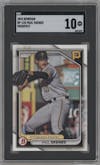 Paul Skenes from the 2024 Bowman set graded by SGC and given an overall grade of 10.