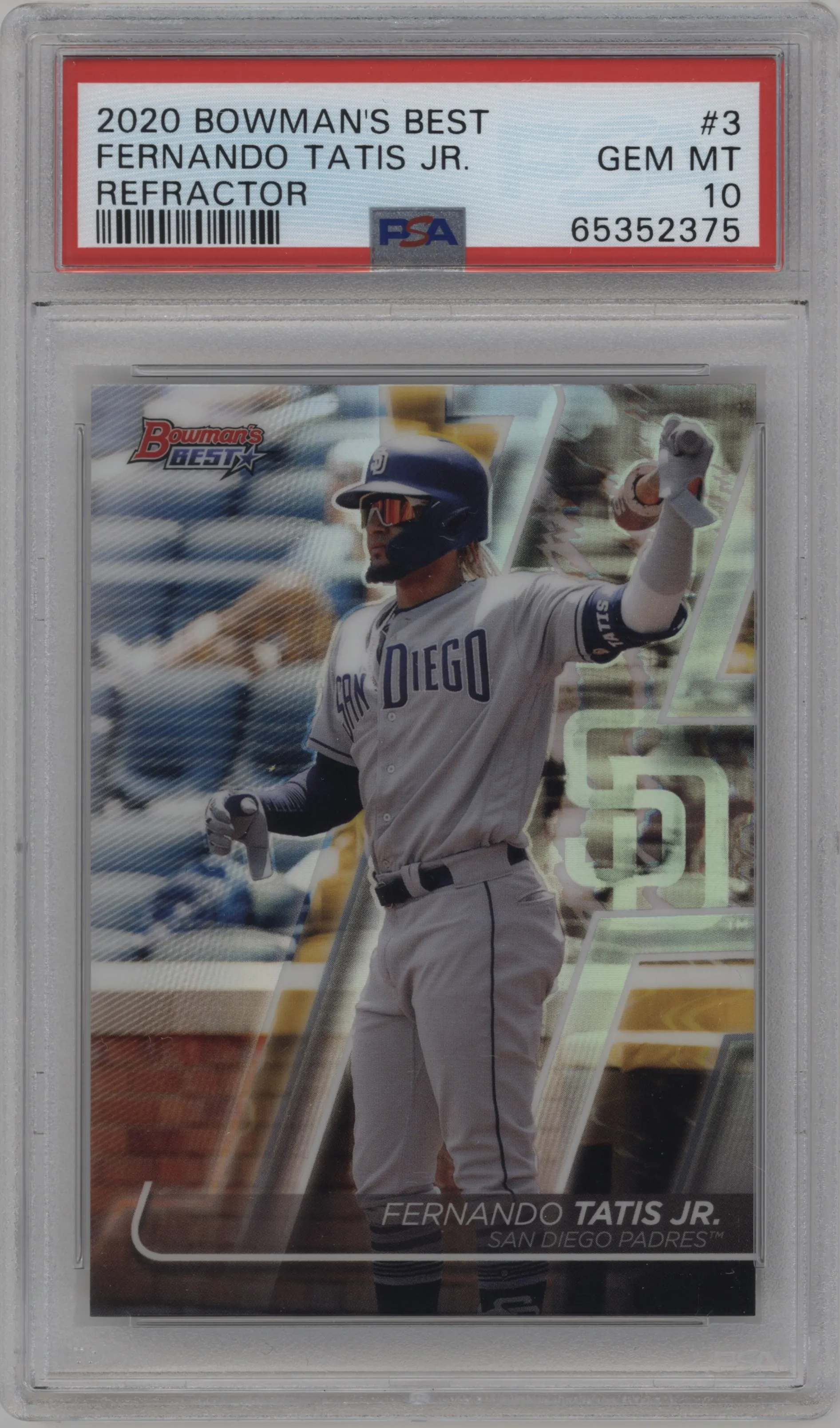 2020 Bowman’s Best Fernando Tatis Jr. Refractor PSA 10