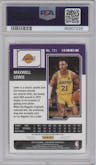 Maxwell Lewis from the 2023-24 Panini Contenders set featuring a Championship Ticket parallel graded by PSA and given an overall grade of 8.