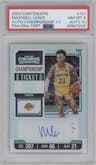 Maxwell Lewis from the 2023-24 Panini Contenders set featuring a Championship Ticket parallel graded by PSA and given an overall grade of 8.