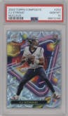 CJ Stroud from the 2023 Topps Composite set featuring a Nucleus parallel graded by PSA and given an overall grade of 10.