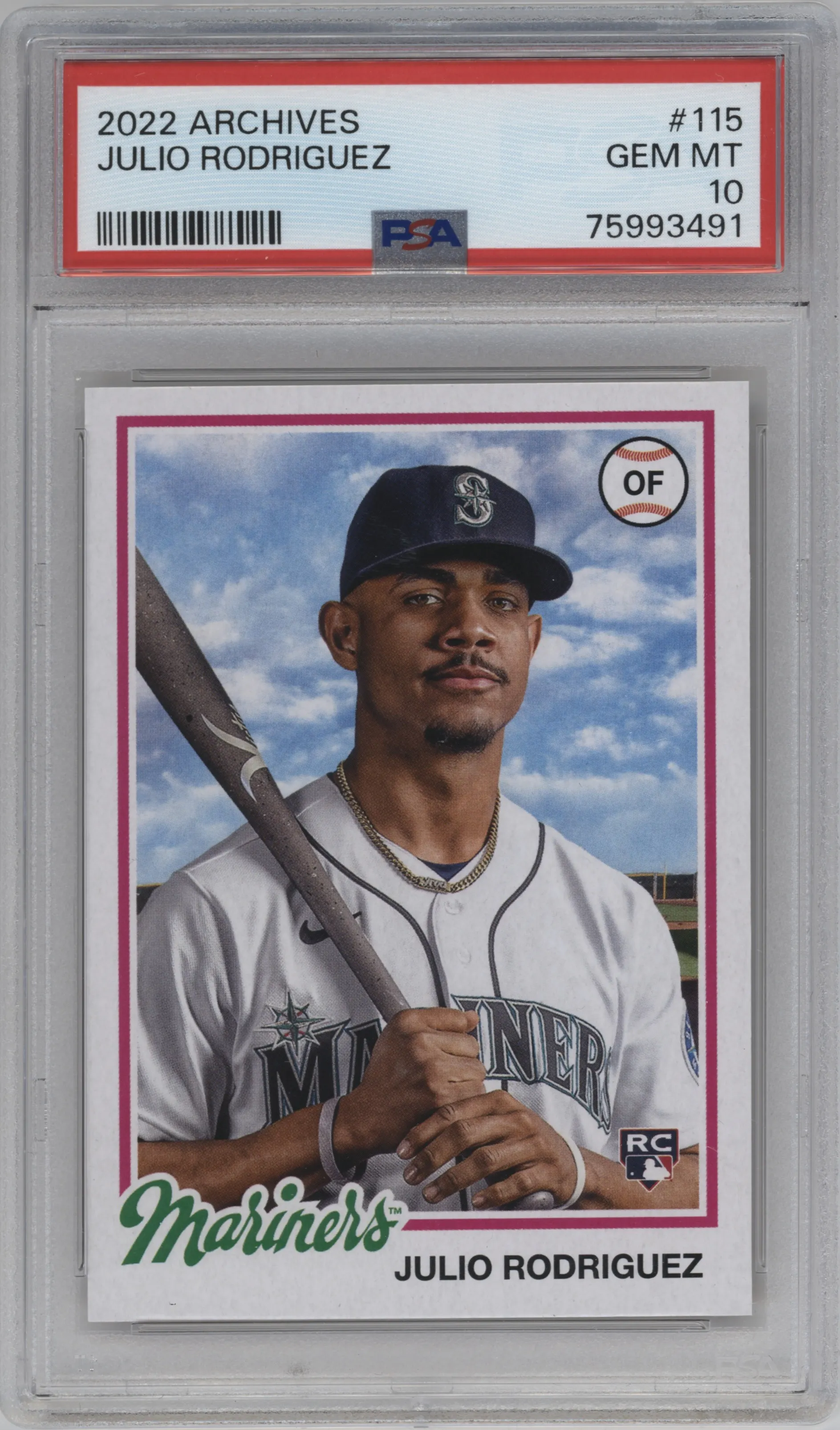 2022 Topps Archives 1978 Julio Rodriguez PSA 10
