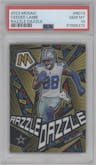 CeeDee Lamb from the 2023 Panini Mosaic set graded by PSA and given an overall grade of 10.