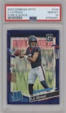 C.J. Stroud from the 2023 Donruss Optic set featuring a  Purple Shock parallel graded by PSA and given an overall grade of 10.