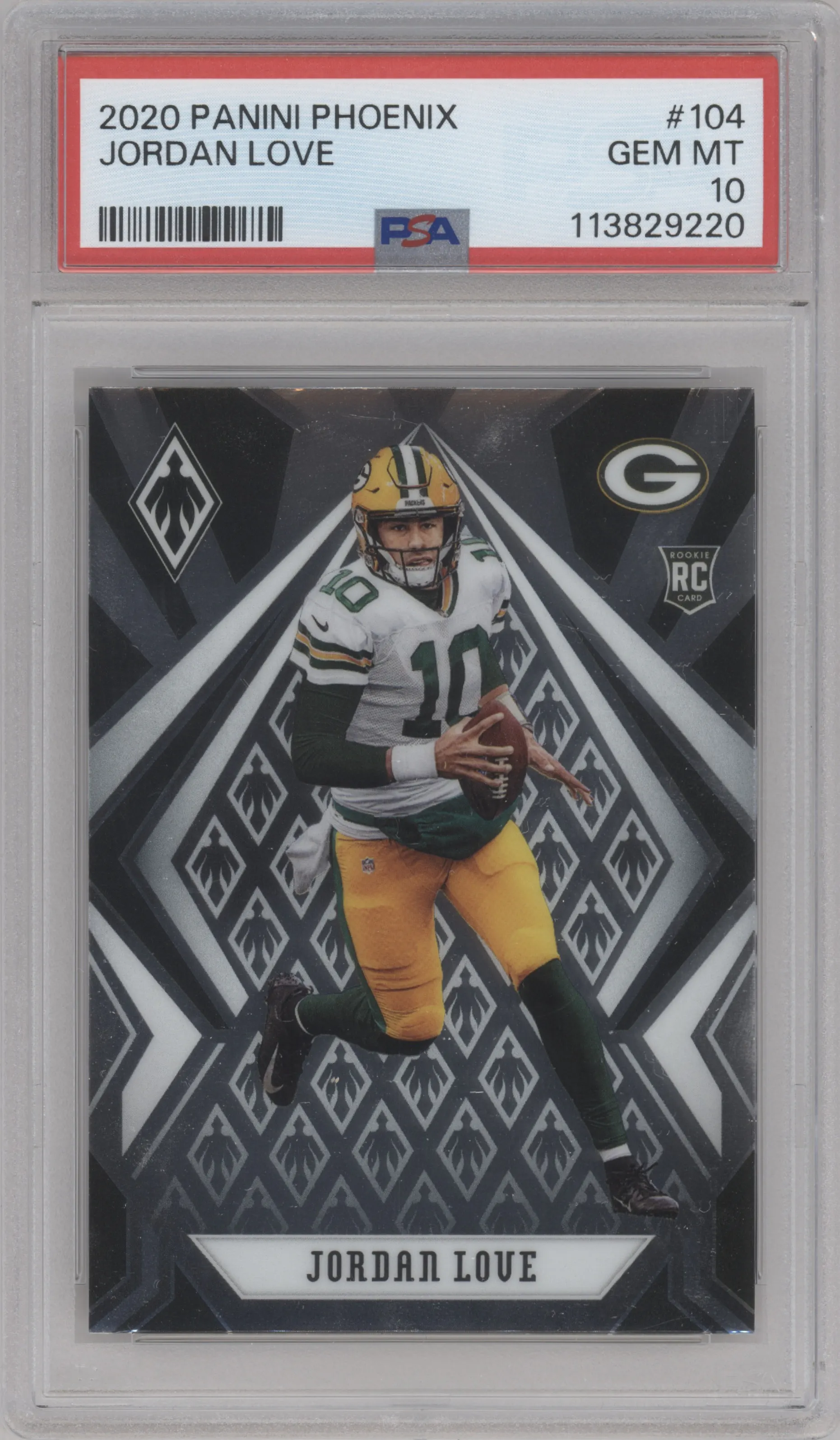 2020 Panini Phoenix Jordan Love #104 PSA 10