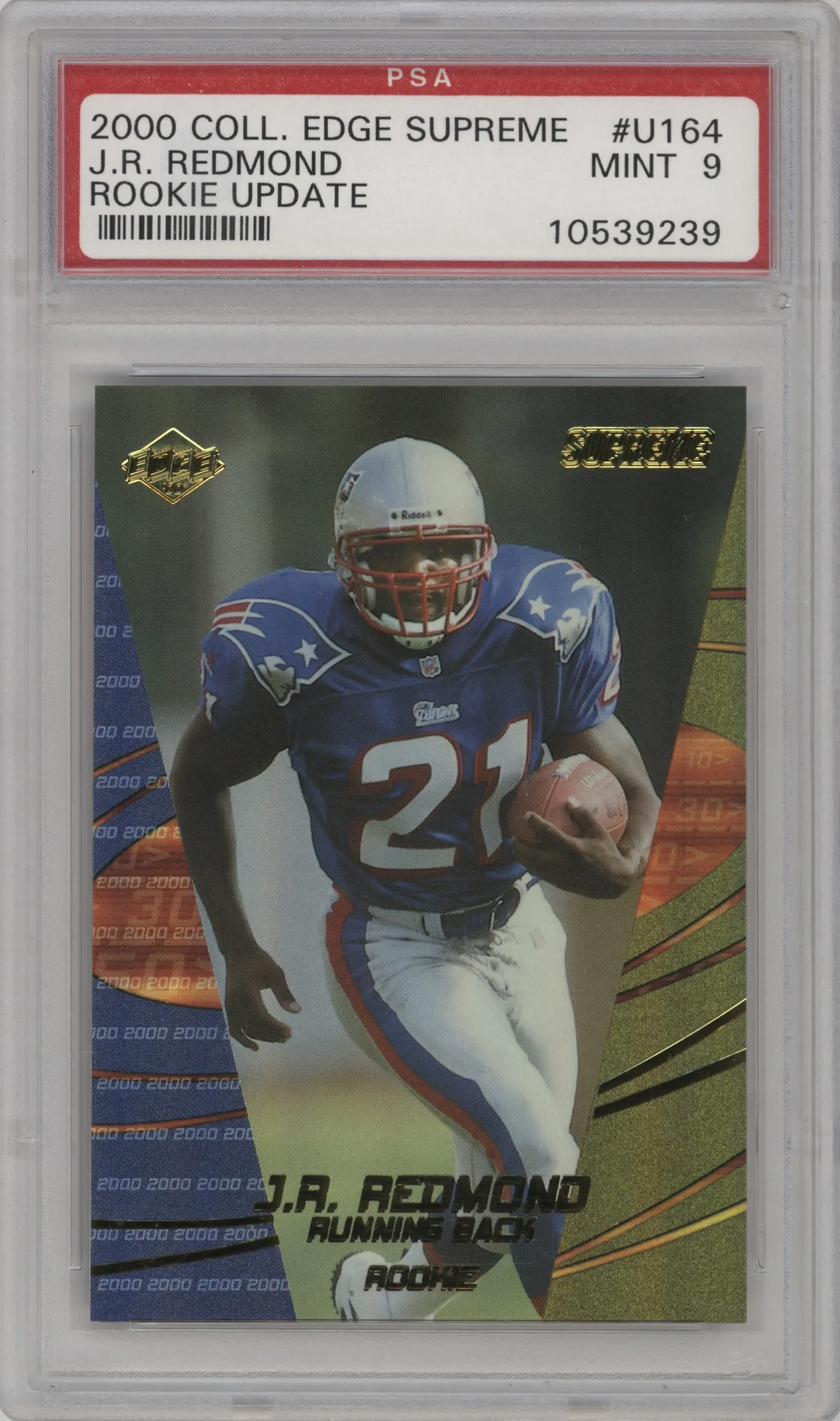 2000 Collector's Edge Supreme Update J.R. Redmond PSA 9