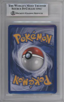 Rayquaza Gold Star from the 2005 Pokemon EX set graded by Beckett and given an overall grade of 7.