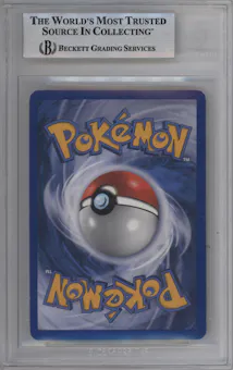 Rayquaza Gold Star from the 2005 Pokemon EX set graded by Beckett and given an overall grade of 7.